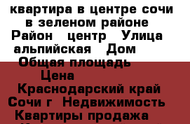 квартира в центре сочи в зеленом районе › Район ­ центр › Улица ­ альпийская › Дом ­ 70 › Общая площадь ­ 29 › Цена ­ 1 781 000 - Краснодарский край, Сочи г. Недвижимость » Квартиры продажа   . Краснодарский край,Сочи г.